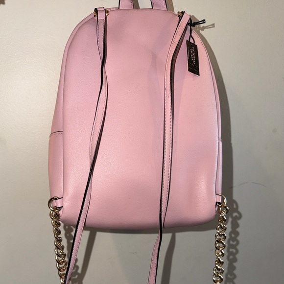 Victoria's Secret Light Pink small Backpack with Fun Patches - Picture 4 of 5